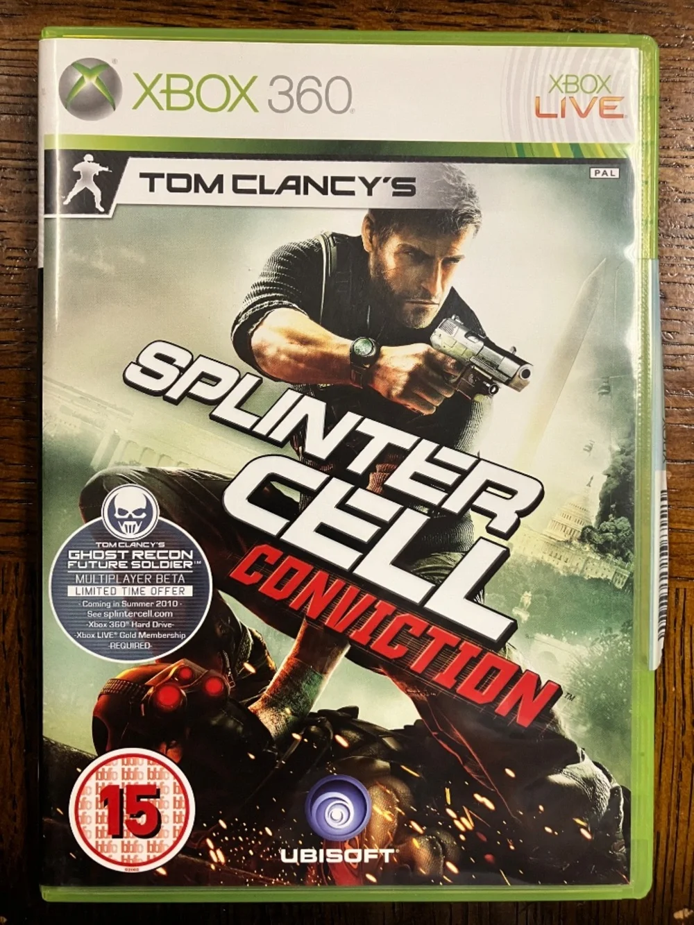 Vintage 2010 Xbox 360 Tom Clancy's Splinter Cell Conviction Video Game